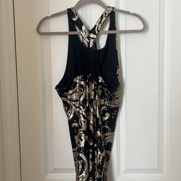 NYE black and gold sequins dress - Picture 3 of 4